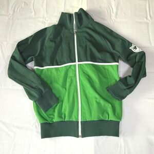 Vintage 90s Ireland Track Jacket Shamrock Green Full Zip ACE Size Medium